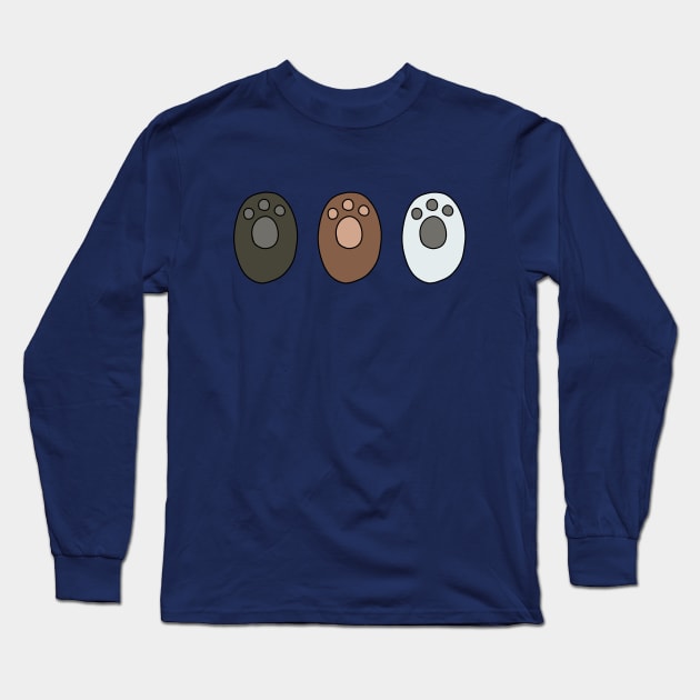 We Bare Bears - Paws Long Sleeve T-Shirt by valentinahramov